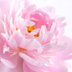 Close-up of a delicate pink peony (1)