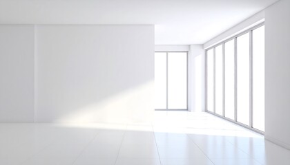 Fototapeta premium Empty, bright, modern room