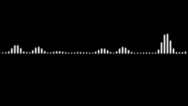 スローテンポの直線型オーディオスペクトラム