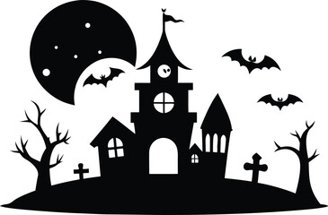 Complete Halloween Scene Creation Vector Kit