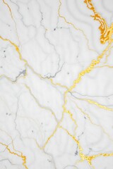 Obraz premium White Marble Texture with Elegant Gold and Grey Veins