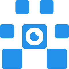 Modern Pixel Camera-Inspired Logo for Pet Tech Company