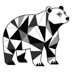Majestic Polar Bear as a Frankenstein Patchwork Creature