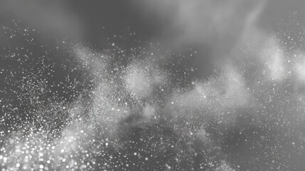 Obraz premium Ethereal Particles Floating in a Dreamy Mist, Creating a Sense of Wonder and Magic, Perfect for Adding a Touch of Fantasy and Sophistication to Your Creative Projects and Designs