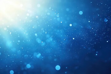 Obraz premium Stunning abstract blue background with rotating sun rays and shimmering particles, Abstract blue rotating background with sun rays and moving particles