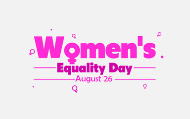 Vector graphic of Women’s Equality Day ideal for Women’s Equality Day celebration.