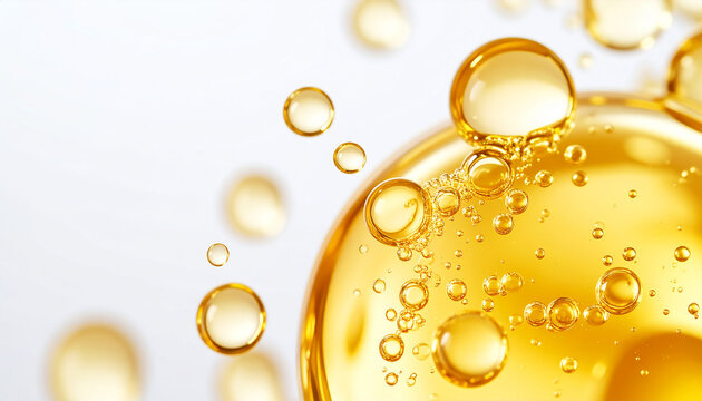 water drops on yellow background