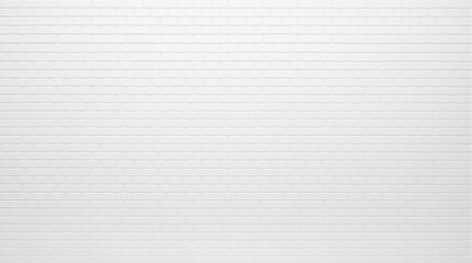 Clean White Subway Tile Brick Wall Texture Background with Subtle Shadows