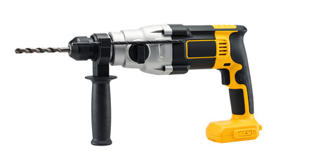 Fototapeta premium Electric Hammer Drill in Action on Wall Surface