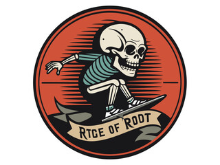skeleton playing sakteboard