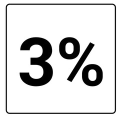 3% percent and discount  black color frame