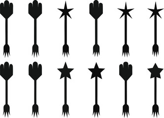 Vector Design Set Featuring a Grid of Different Skulls