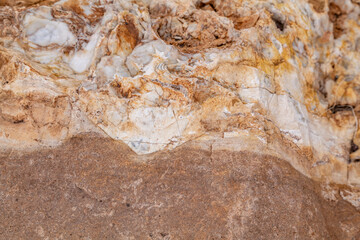 Chert  is a sedimentary rock. Kaibab Limestone / Kaibab Formation (Cisuralian). Harrisburg Member or Fossil Mountain Member ? Desert View Watchtower, Grand Canyon National Park.  Arizona
