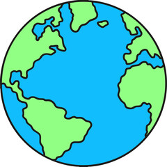 world map globe