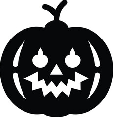 Pumpkin Carved with a Snowflake Pattern Vector Icon