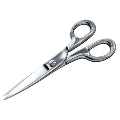 Obraz premium Detailed Vector Illustration of Stainless Steel Cutting Scissors