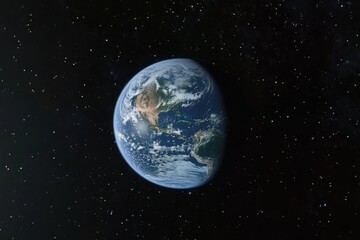 Fototapeta premium Earth transitions between day and night in stunning time-lapse from space, Earth from space as days and nights pass by timelapse