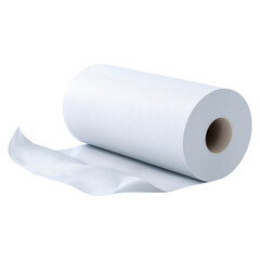 Fototapeta premium Flat Vector Illustration of a Toilet Paper Roll with Few Sheets