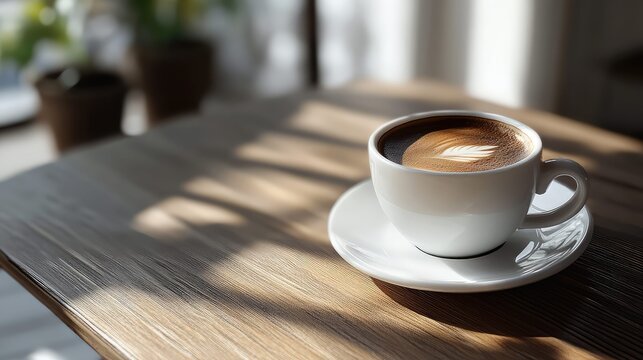 brew coffee cup on a table