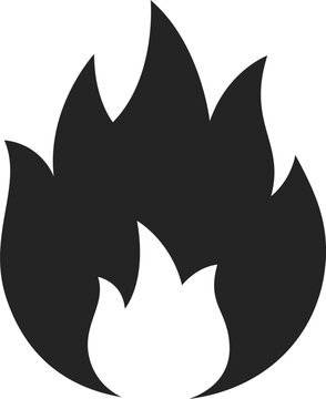 fire icon vector. symbol, sign