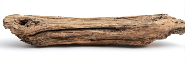 Weathered driftwood piece, light brown, oblong shape