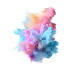 Fototapeta premium Abstract explosion of vibrant pastel colors
