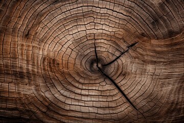 Naklejka premium Rustic wooden tree rings texture