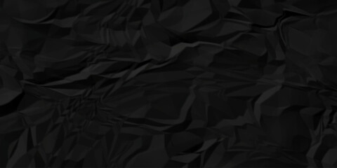 Abstract black crumple obsolete billboard rumple. wrinkle ripped creased crumple aged closeup craft document grunge recycling paper background.	
