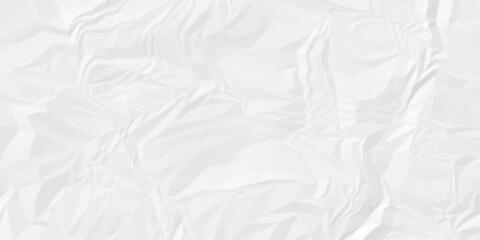 Crumple white obsolete billboard rumple. wrinkle ripped creased white crumple aged closeup craft document grunge recycling paper background.	