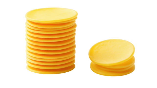 Stack of Crispy Potato Chips on a Transparent Background Ready to Enjoy as a Snack or Appetizer