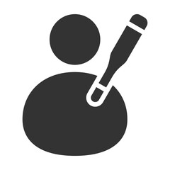 Flu Icon Glyph Style. Vector Illustration Design