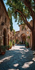 Picturesque Italian Alleyway