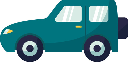 Vector illustration of a modern car key with remote control fob. Automotive security and ignition symbol icon on a white background.