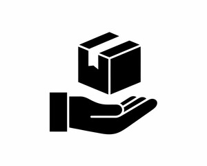 Delivering packages with care and precision a hand offering a box symbolizing logistics service delivery efficiency and handling concepts