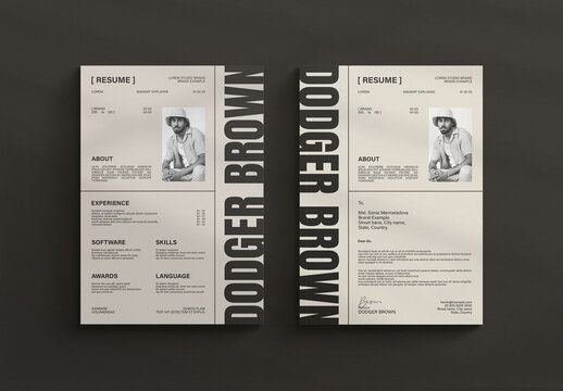 Resume Templates Layout