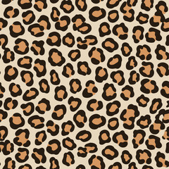 Seamless leopard print pattern design