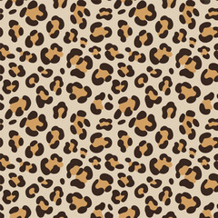 Seamless leopard print texture pattern