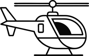 helicopter vector icon with white background 