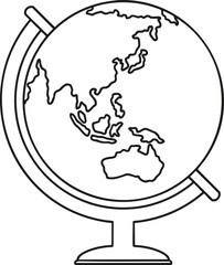 globe vector image