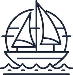 sailing ship vector illustration