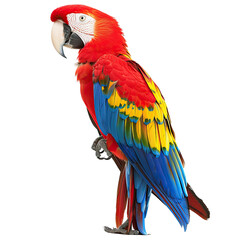 Fototapeta premium Vibrant macaw profile; bold colors