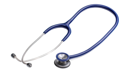 Medical stethoscope, dark blue