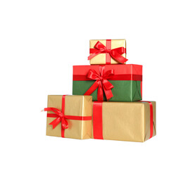 Obraz premium Christmas Gift boxes isolated 