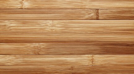 Fototapeta premium Horizontal light brown bamboo planks