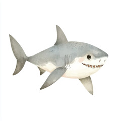 Fototapeta premium a cute animal of Shark on the sea