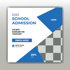  school social media post banner template