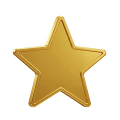 Gleaming golden star radiates brilliance representing achievement success and recognition against an infinite void.