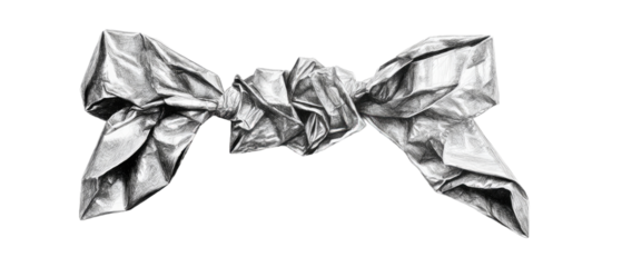 Crinkled Fabric Knot