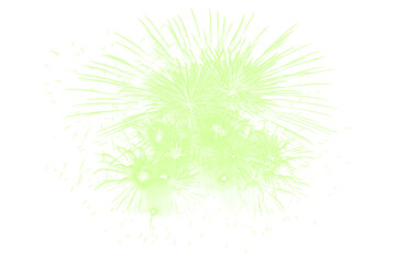 green fireworks