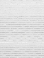 Fototapeta premium Textured White Brick Wall Surface, Clean and Bright Background for Design